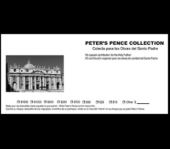 Peter's Pence (July)