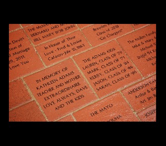 8 by 8 Engraved Brick