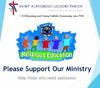 Religious Education Support (not Payments)