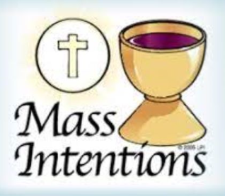 Mass Intentions for Weekday & Sunday Masses