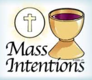 Mass Intentions For Weekday & Sunday Masses