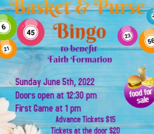 Faith Formation Basket And Purse Bingo