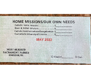 Home Missions/Our Own Needs