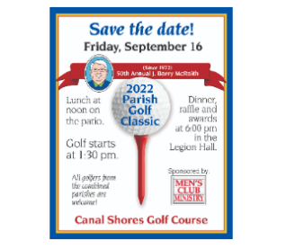 CHURCH- 2022 Parish Golf Classic Dinner And After Party Only