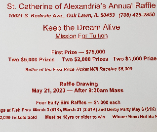2023 Keep the Dream Alive Raffle