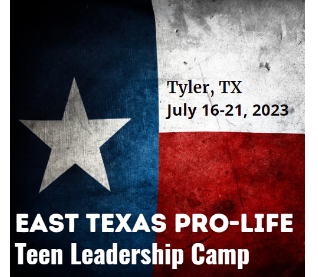 Support The East Texas Pro-Life Teen Leadership Camp