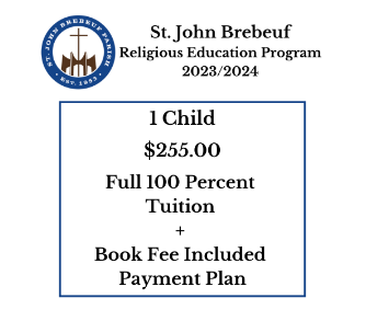 1 Child - Full 100 Percent + Book Fee Included Payment Plan