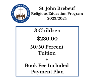 3 Children - 50/50 Percent Tuition + Book Fee Included Payment Plan