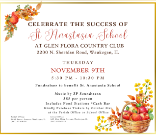 TICKET - CELEBRATE THE SUCCESS OF ST ANASTASIA SCHOOL