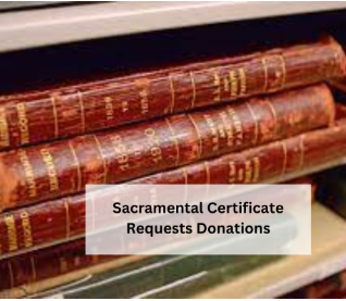 SASFX-Sacramental Certificate Request-Donations