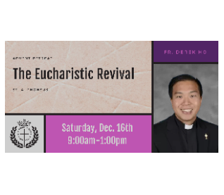 Eucharistic Revival- YAM Advent Retreat