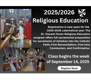 Religious Education 2025-2026 Tuition