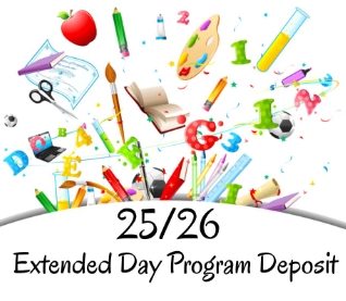 25/26 Extended Day Program Deposit