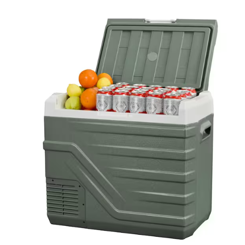 Alpicool 46 Qt. Portable Car Refrigerator 12-Volt Electric Cooler Freezer minus 4°F x 68°F Compressor Fridge Chest Cooler
