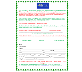 SPONSOR - Breakfast with Santa 2025