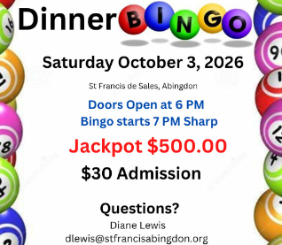 Dinner Bingo 2026