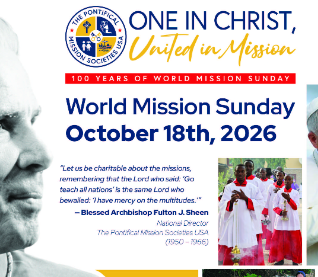AOB 2nd Collection: Mission Sunday (October 18)