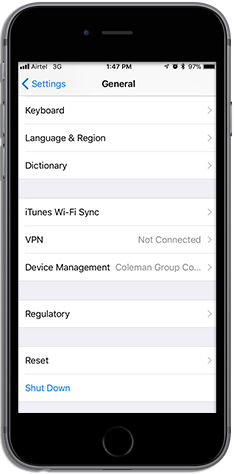 GC Swiper App Device Management