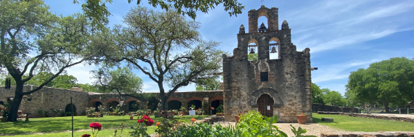 Mission San Francisco de la Espada and St. Frances X Cabrini - San Antonio, TX