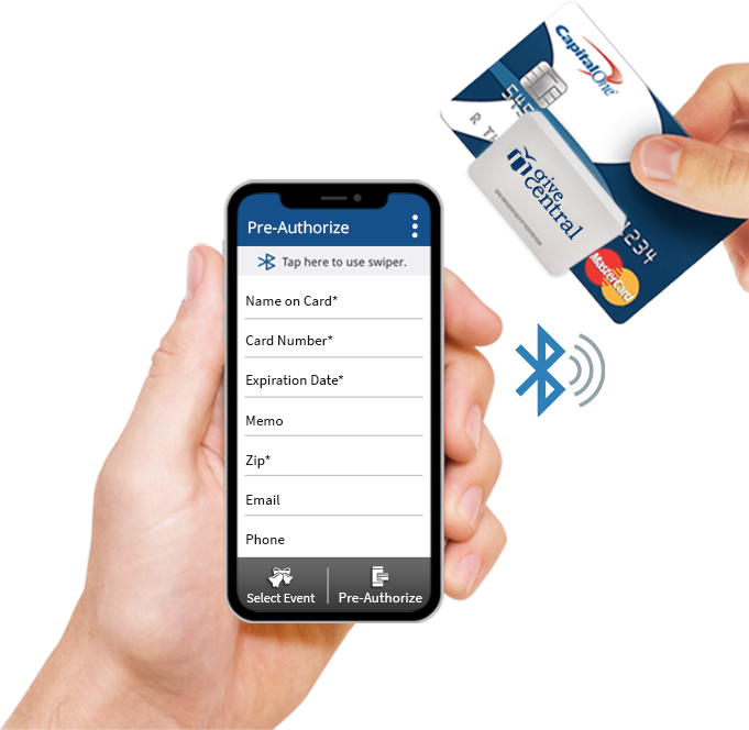GiveCentral Go Mobile Card Reader